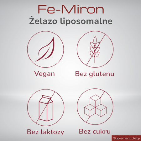 Fe-miron kapsułki twarde, 30 sztuk