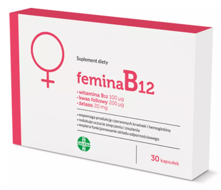 FeminaB12 kapsułki, 30 kapsułek