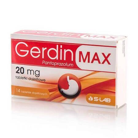 Gerdin Max tabletki dojelitowe 20 mg, 14 tabletek