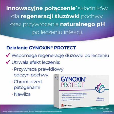 Gynoxin Protect globulki dopochwowe,10 globulek x 2g