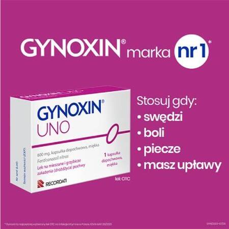 Gynoxin UNO 600mg, 1 globulka