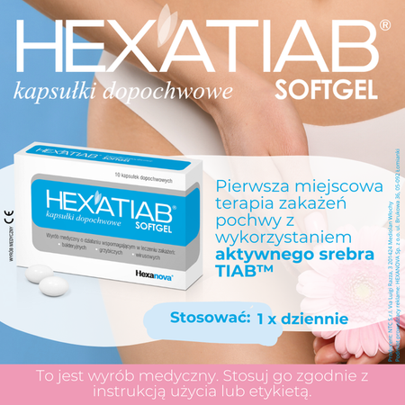 Hexatiab 10 sztuk kapułki dopochwowe