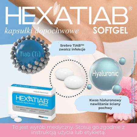 Hexatiab 10 sztuk kapułki dopochwowe