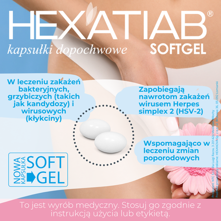 Hexatiab 10 sztuk kapułki dopochwowe