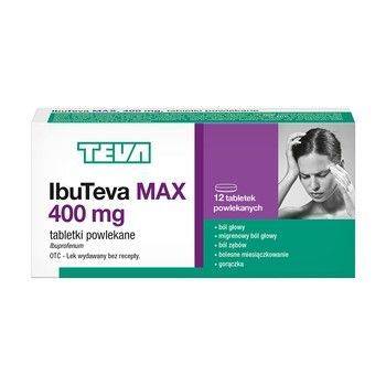 IbuTeva Max 400 mg, 12 tabletek powlekanych