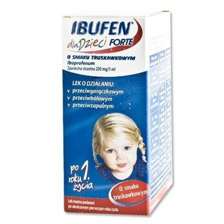 Ibufen dla dzieci Forte o smaku truskawkowym zawiesina 100ml