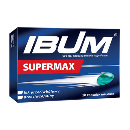 Ibum Supermax, 600 mg, kapsułki miękkie, 10 szt.