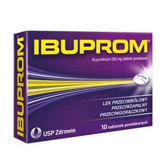 Ibuprom 200 mg, 10 tabletek