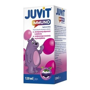 Juvit Immuno płyn 120ml , data ważnosci 2022/03/24