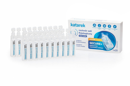 KATAREK Secure+ roztwór soli fizjologicznej, 20x5ml