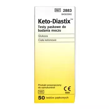 Keto-Diastix test pask. x 50 pasków