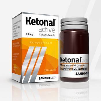 Ketonal Active 50 mg, 30 kapsułki twarde 