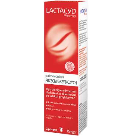 LACTACYD Pharma płyn do higieny intymnej o właściwościach przeciwgrzybiczych 250 ml