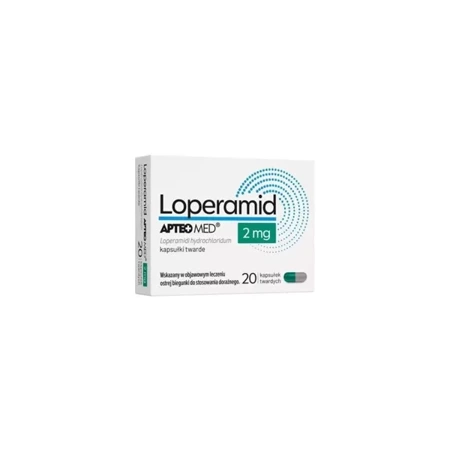 Loperamid Apteo 2mg, 20 kapsułek twardych