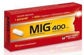 MIG 400 mg, 10 tabletek powlekanych