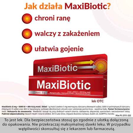 Maxibiotic maść, 5 g