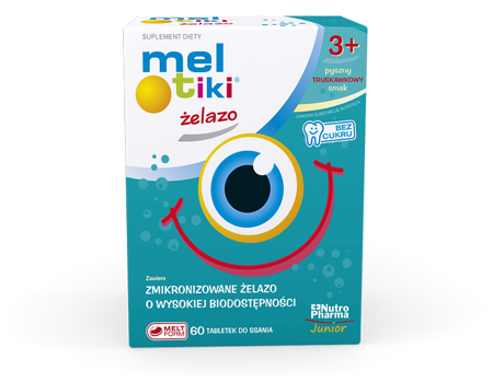 Mel-tiki Żelazo tabletki do ssania 60 tabletek