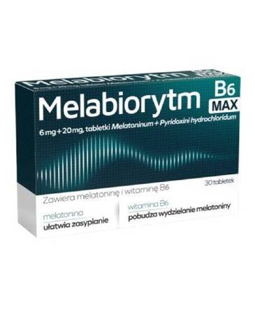 Melabiorytm B6 Max  6mg+20mg, 30 tabletek 