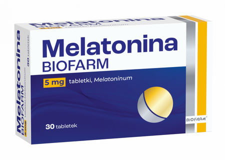 Melatonina Biofarm 5 mg, 30 tabletek