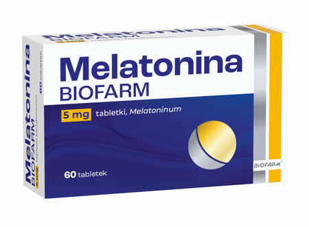 Melatonina Biofarm 5 mg, 60 tabletek