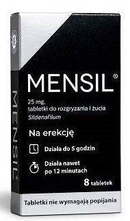 Mensil 25mg 8 tabletek do rozgryzania i żucia