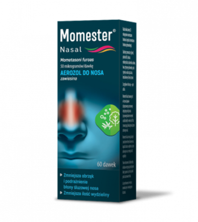 Momester Nasal aerozol do nosa zawiesina 0,05mg/daw 1but. a 60 dawek