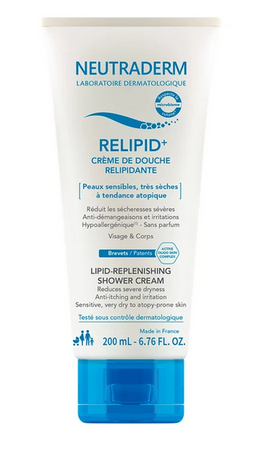 NEUTRADERM Relipid+ Krem do mycia pod prysznic, 200 ml Data Ważności 2025/02