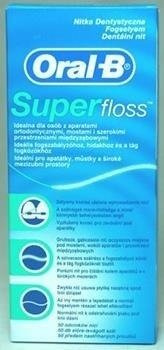 Nici dentystyczne ORAL-B Super Floss do most. 50m