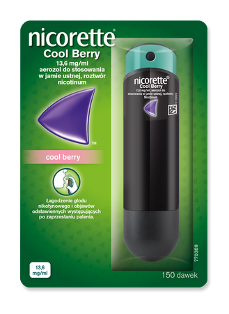 Nicorette Cool Berry aerozol 150 dawek