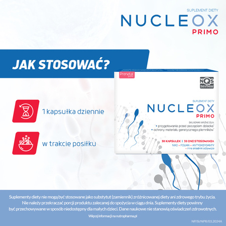 Nucleox Primo, 30 kapsułek