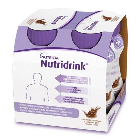 Nutridrink o smaku czekoladowym 4x125 ml 