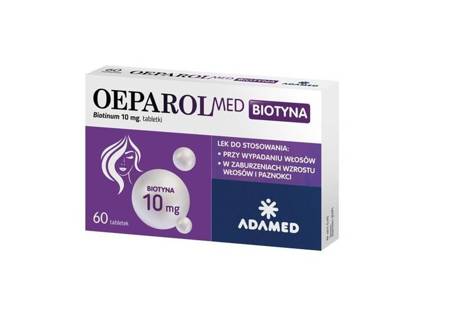 OeparolMed Biotyna 10 mg, 60 tabletek Data Ważności 2024/10 