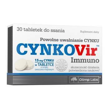 Olimp Cynkovir Immuno tabletki do ssania, 30 sztuk