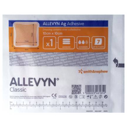 Opatrunek ALLEVYN AG ADHESIVE 10x10cm 1sztuka