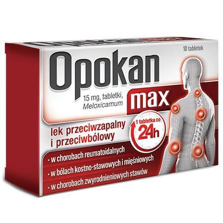 Opokan Max 15 mg 10 tabletek