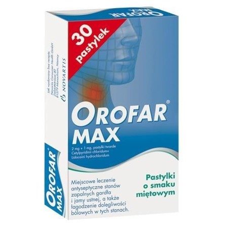 Orofar MAX x 30 pastyl.