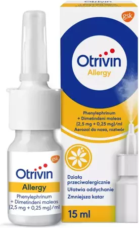 Otrivin Allergy aerozol do nosa, 15 ml