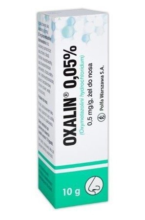 Oxalin 0.05% żel do nosa 0,5mg/g 10g