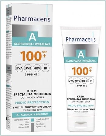 PHARMACERIS A MEDIC PROTECTION Krem specjalna ochrona do twarzy i ciała SPF100+, 75ml