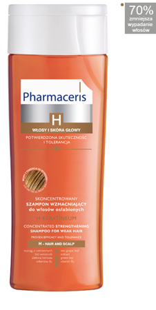 PHARMACERIS H-KERATINEUM Szampon wzmacniający, 250ml