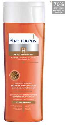 PHARMACERIS H KERATINEUM szampon wzmacniający 250ml
