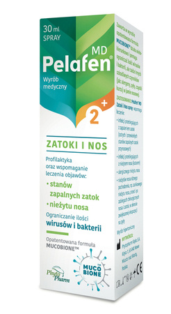 Pelafen MD Zatoki i Nos spray, 30 ml