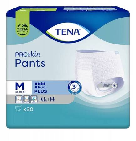 Pielucho-majtki Tena Pants ProSkin plus M 30 sztuk