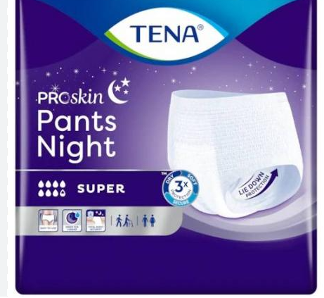 Pieluchomajtki Tena Pants ProSkin night L 30 sztuk