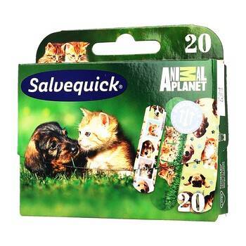 Plastry SALVEQUICK Kids Animal Planet, 20 plasterków