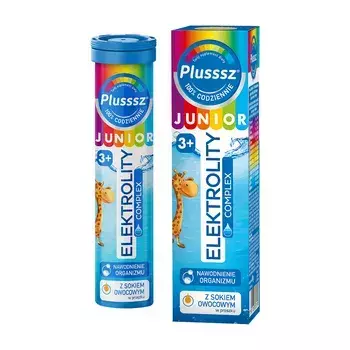 Plusssz Junior Elektrolity Complex  20 tabletek musujacych