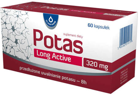 Potas Long Active 60 kapsułki twarde 