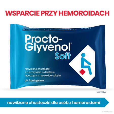 Procto-Glyvenol chusteczki nawiilżające Soft 30 sztuk