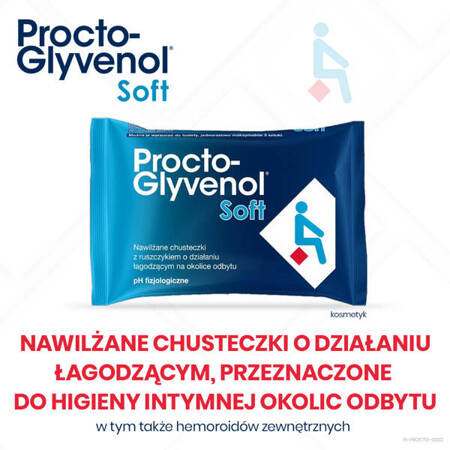 Procto-Glyvenol chusteczki nawiilżające Soft 30 sztuk