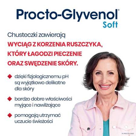 Procto-Glyvenol chusteczki nawiilżające Soft 30 sztuk